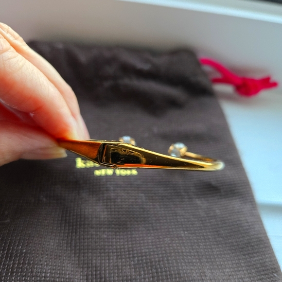 Kate Spade Lady Marmalade Gold bracelet with pouch - Picture 2 of 7